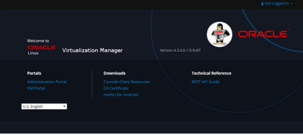 screenshot of Oracle Linux